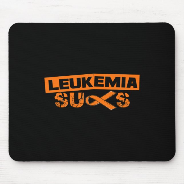 Mousepad Orange Ribbon I Leukemia Pai setembro (Frente)