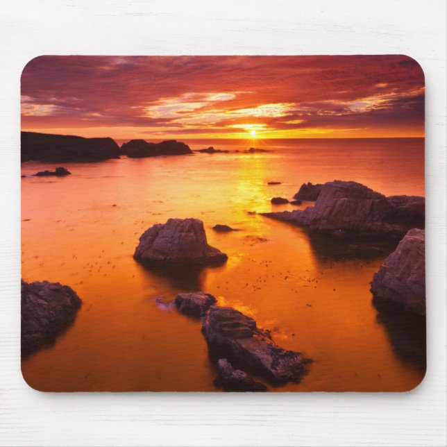 Mousepad Orange Secape, pôr do sol, Califórnia (Frente)