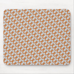 Mousepad Orange Standard Ribbon por Kenneth Yoncich