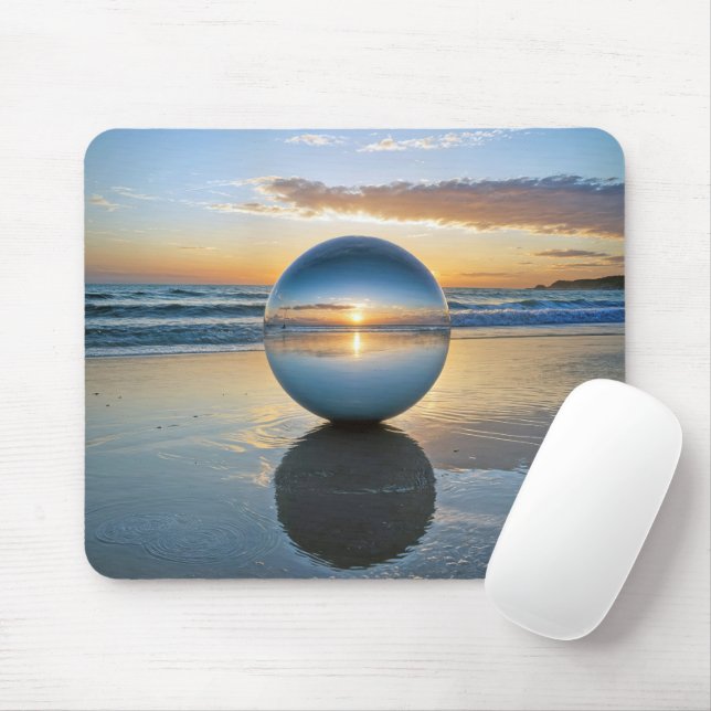 Mousepad Orb de Praia com Reflexão Sunrise (Com mouse)