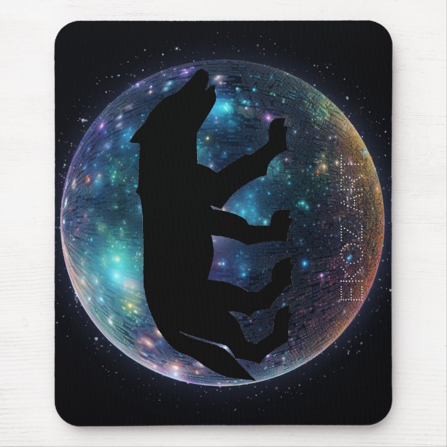 Mousepad Orb Espacial do Lobo Picado (Frente)