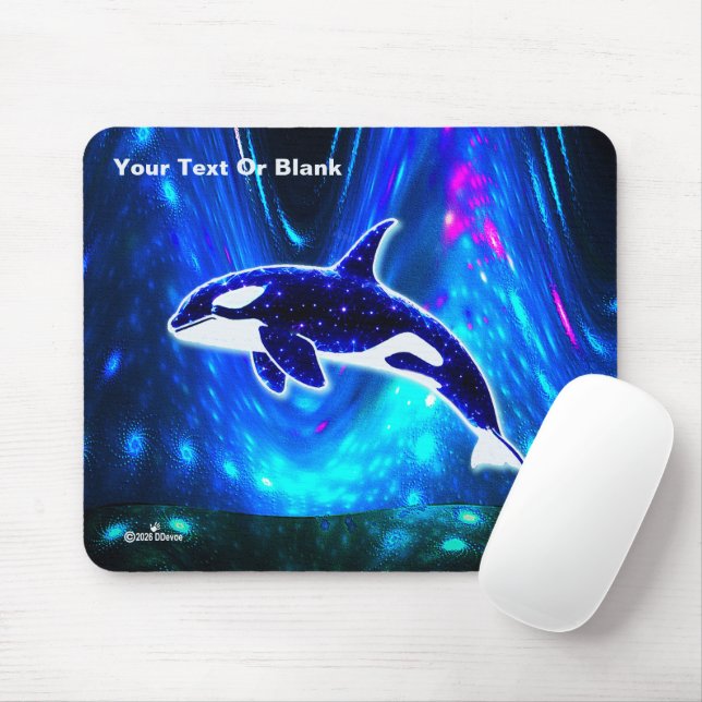 Mousepad Orca Cósmica (Com mouse)