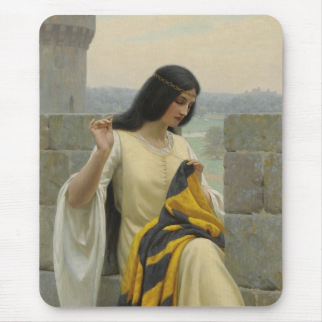 Mousepad Ordenando o Sinalizador Padrão (Mulher Medieval) (Frente)