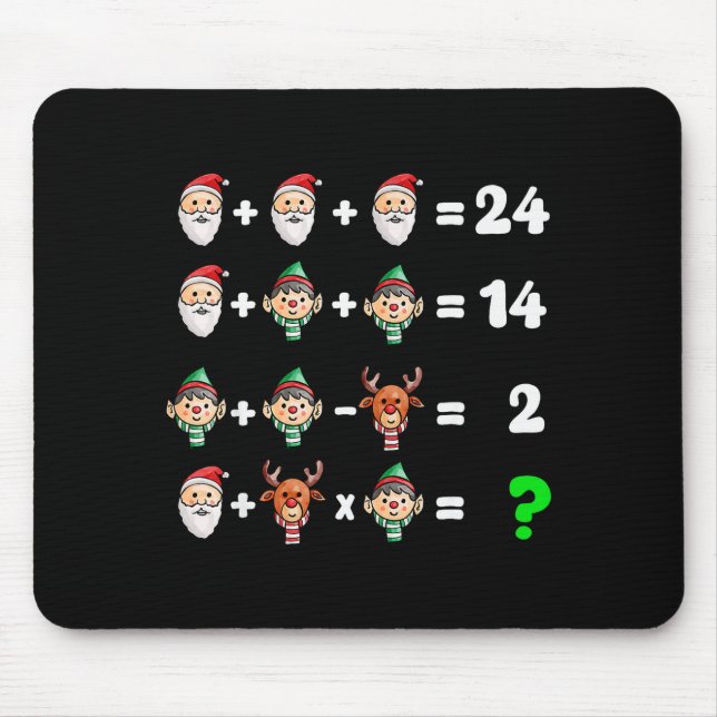 Mousepad Order Of Operations Quiz Christmas Math Teacher Xm (Frente)