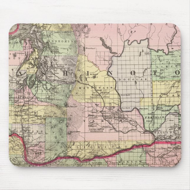 Mousepad Oregon, Washington (Frente)