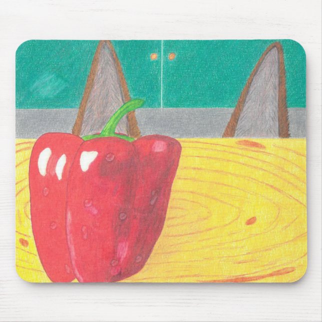 Mousepad Orelhas de cachorro e pimenta (Frente)