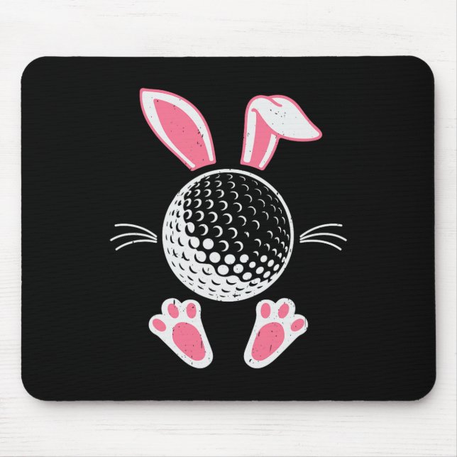 Mousepad Orelhas de Coelho Flácidas Engraçadas Amantes de G (Frente)
