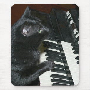 Mousepad Órgão que joga o gato