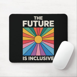 Mousepad Orgulho Arco-íris O Futuro é Inclusivo LGBTQ 