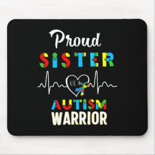 Mousepad Orgulho Autismo Irmã Autismo Sensibilização Matriz