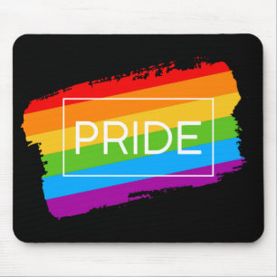 Mousepad Orgulho Brushbral arco-íris