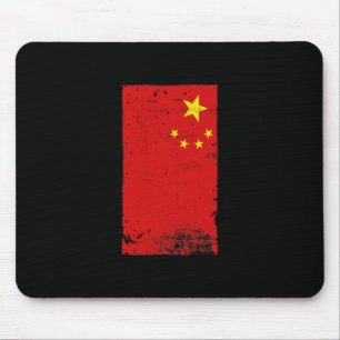 Mousepad Orgulho Chinês Viagem Férias Bandeira da China