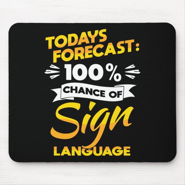 Mousepad Orgulho De Sensibilização E Asl (Frente)