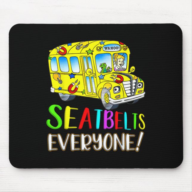 Mousepad Orgulho de Trabalho do Barramento Escolar Mágico D (Frente)