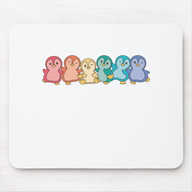 Mousepad Orgulho gay Lgbtq Penguin Cute Penguin (Frente)