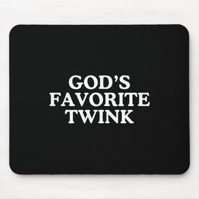 Mousepad Orgulho gay Nove sem hingues favorita de Deus (Frente)