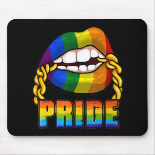 Mousepad Orgulho gay Rainbow Lábios LGBT Consciência LGBT M