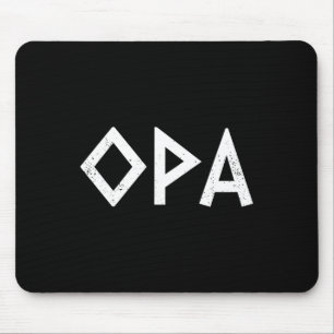 Mousepad Orgulho Grego Antigo Opa Bandeira Grego Funny Par