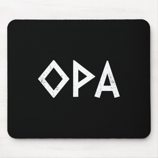 Mousepad Orgulho Grego Antigo Opa Bandeira Grego Funny Par  (Frente)