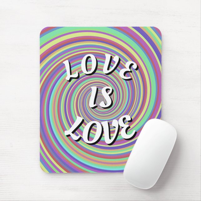 Mousepad Orgulho Love Is Love (Com mouse)