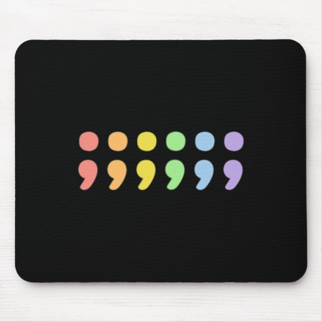 Mousepad Orgulho Mental Semicolon Lgbtqia+ Lgbt Pastel (Frente)