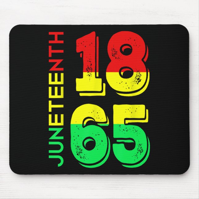 Mousepad Orgulho Negro do Dia da Independência de 1865 (Frente)