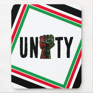 Mousepad orgulho negro punho vermelho verde bandeira pan-af
