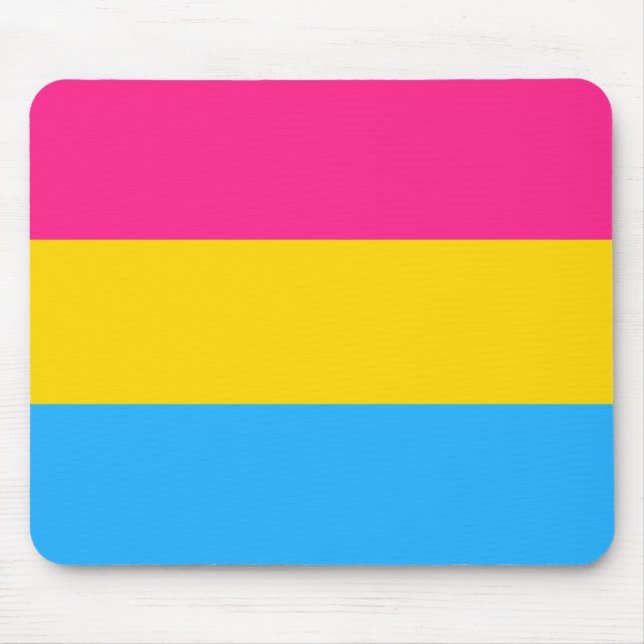 Mousepad Orgulho Pansexual (Bandeira Pan) (Frente)