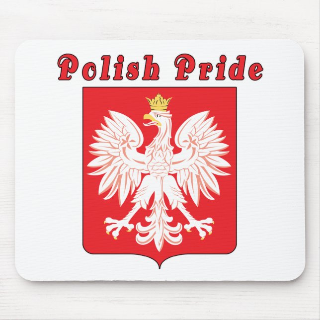 Mousepad Orgulho polonês Eagle (Frente)
