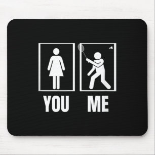 Mousepad Orgulhosa Jogadora de Badminton Mulheres Peteca Ba