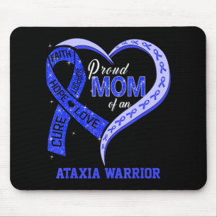 Mousepad Orgulhosa Mãe De Um Guerreiro Ataxia, Matchin Azul