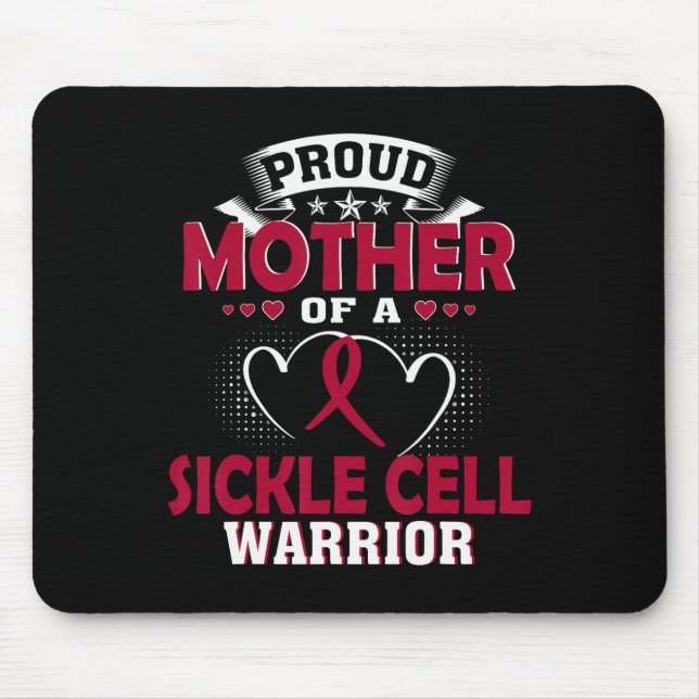 Mousepad Orgulhosa Mãe De Um Guerreiro De Células Falsiform (Frente)