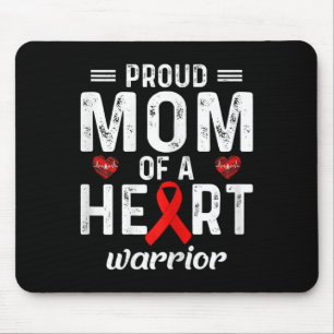 Mousepad Orgulhosa Mãe De Um Guerreiro Do Coração Doença Ca