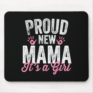 Mousepad Orgulhosa Nova Mamãe É Uma Menina Mãe Prestes a Se