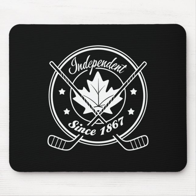 Mousepad Orgulhosamente canadense - Independente Desde 1867 (Frente)
