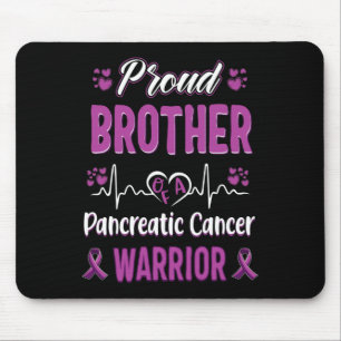 Mousepad orgulhoso Câncer de pâncreas guerreiro
