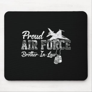 Mousepad Orgulhoso cunhado da Força Aérea Família Camuflada