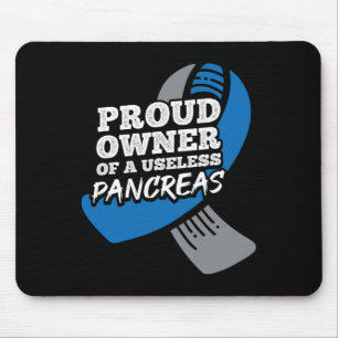 Mousepad Orgulhoso Proprietário Da Diabetes Pancreas Inútei