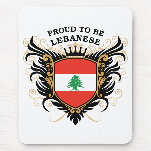 Mousepad Orgulhoso ser libanês (Frente)