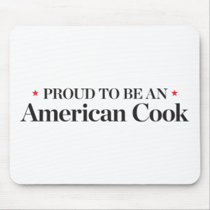 Mousepad Orgulhoso ser um cozinheiro americano