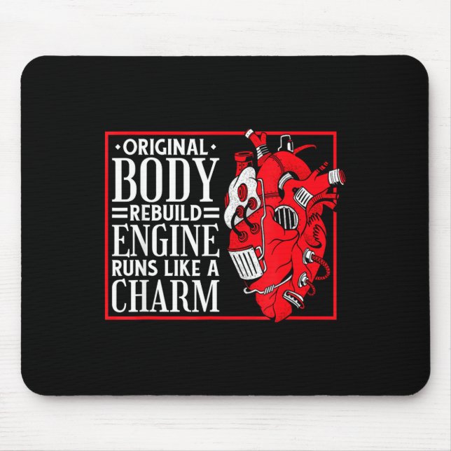Mousepad Original Body Rebuild Engine, Open Heart Surgery A (Frente)