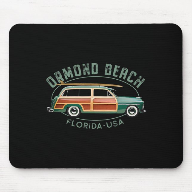Mousepad Ormond Beach Flórida Surf Vintage  (Frente)