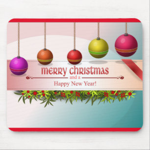 MOUSEPAD ORNAMENTOS DE "NATAL DE MERCADORIA E FELIZ ANO NOV