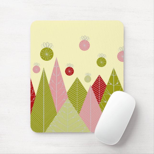 Mousepad Ornamentos e Árvores Natal (Com mouse)