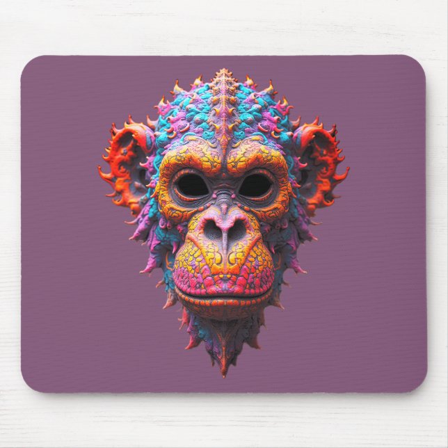 Mousepad Ornate Chimp Mask (Frente)