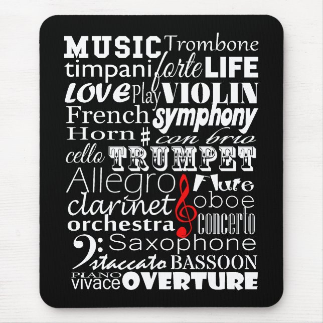 Mousepad Orquestra de Música (Frente)