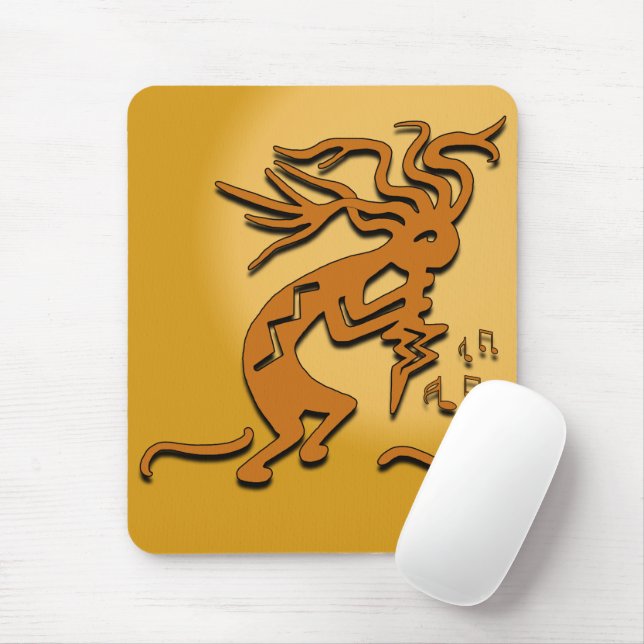 Mousepad Orquestra Musical Americana Nativa Kokopelli (Com mouse)