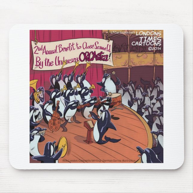 Mousepad Orquestra Orca Divertida (Frente)