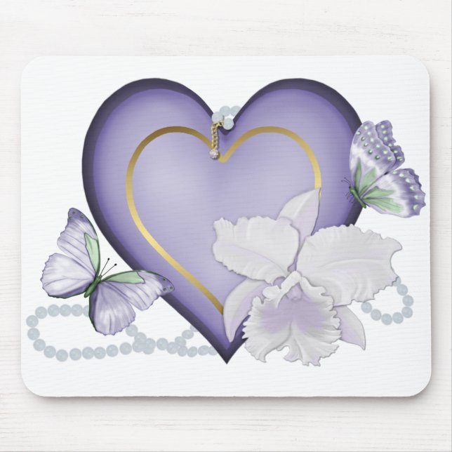Mousepad Orquídea Elegância (Frente)
