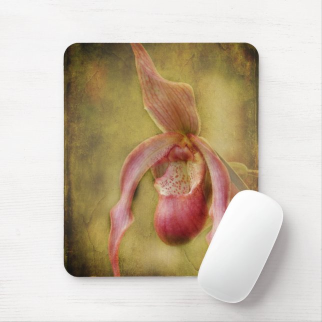 Mousepad Orquídea Textured de senhora deslizador (Com mouse)